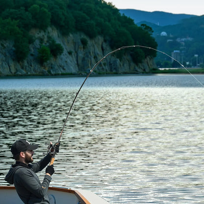VEVOR Rod and Fishing Reel Combo, IM7 Carbon Fiber Baitcasting Rod and Reel Combo, Bass Fishing Pole with 7+1 BB System, 7.0:1 Gear Ratio, Cork Handle, Stainless Steel Guides with Ceramic Rings - View 7