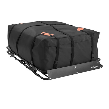 VEVOR Roof Rack Cargo Basket, 51 x 36 x 4 in, Heavy Duty Roof Top Carrier Basket with Folding Design, 200 lbs Capacity, All-Weather Easy-Install Car Top Luggage Holder, Universal Fit for SUV Truck Car - View 10