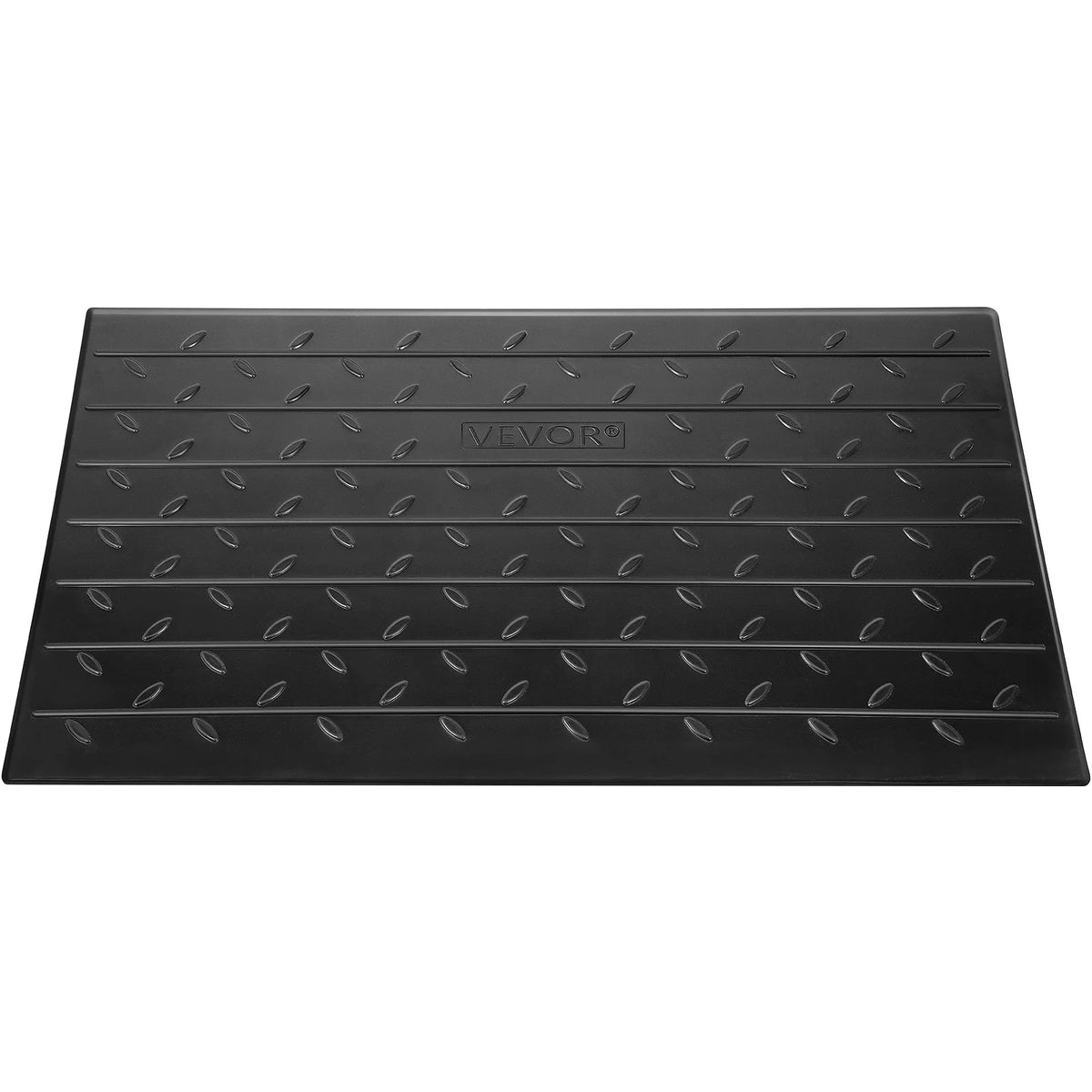 VEVOR Rubber Threshold Ramp, 2.6" Rise Threshold Ramp Doorway, 3 Channels Cord Cover Rubber Solid Threshold Ramp, Rubber Angled Entry Rated 2202 Lbs Load Capacity for Wheelchair and Scooter - View 9