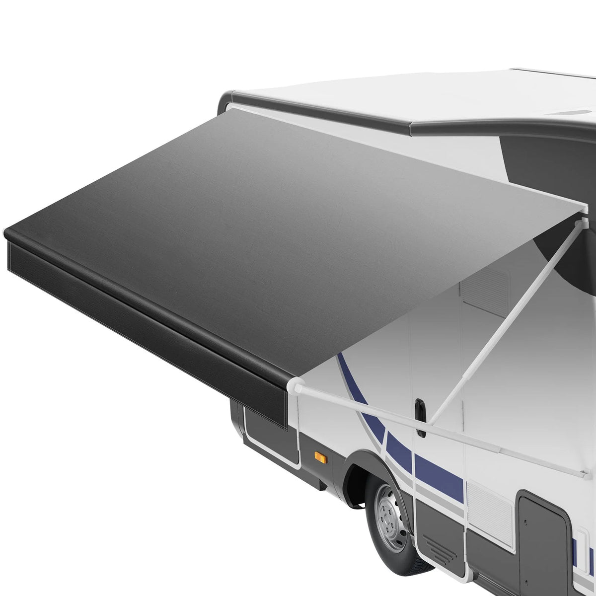 VEVOR RV Awning Fabric Replacement, 15' (Fabric 14'2") 18 oz Heavy-Duty Weatherproof Vinyl Camper Awning Replacement, UPF50+ Protection Waterproof Outdoor Canopy for RV, Motorhome, Trailer, Black Fade - View 9