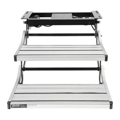 VEVOR RV Steps, 2-Step, 440 lbs Load Capacity, Electric Retractable RV Stairs, Telescopic Folding Aluminum Alloy Camper Steps, Steel Frame Non-Slip Entry Stair for Camper Van Motorhome Travel Trailer - View 10