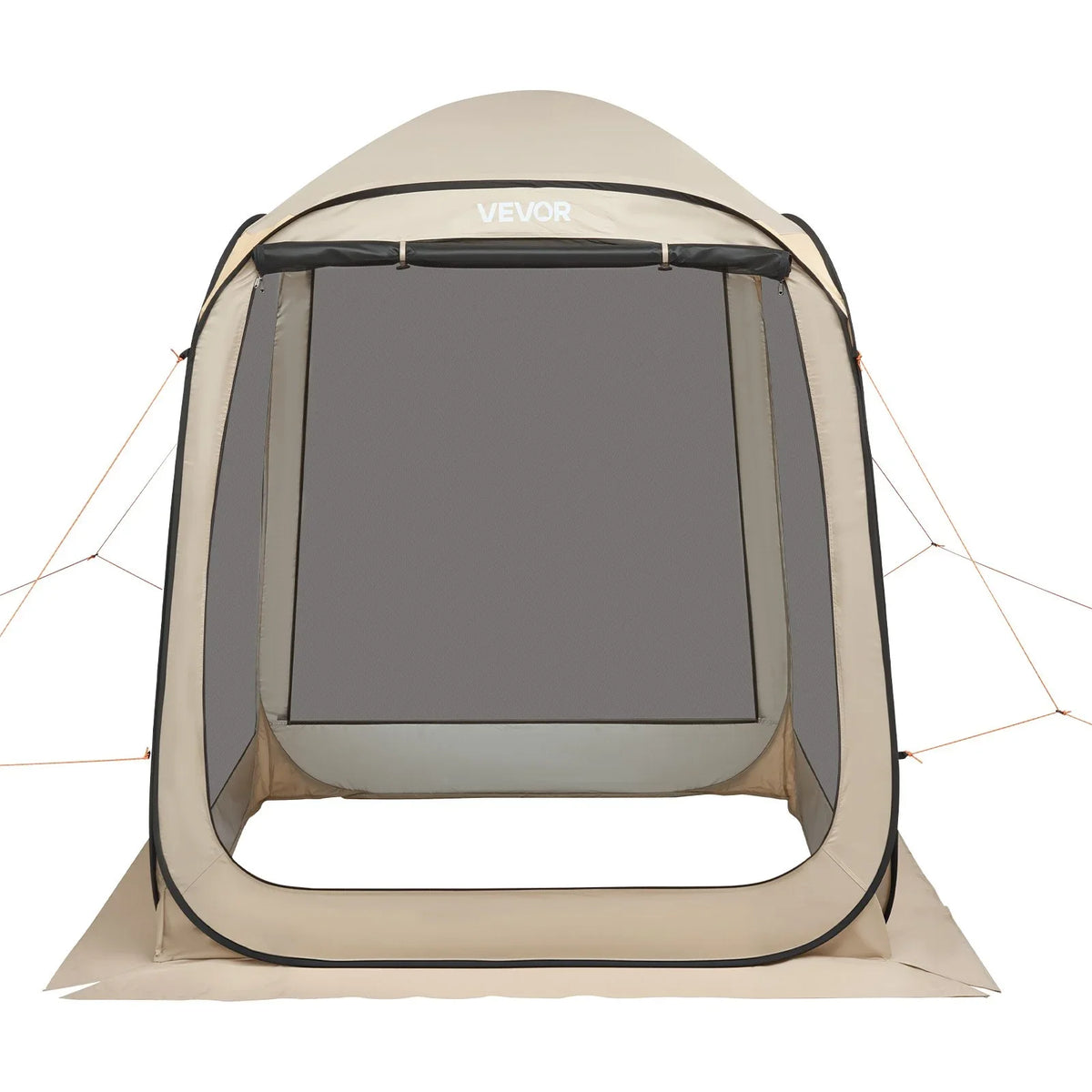 VEVOR Screen House Tent, 6 x 6 ft, 4-6 Person Pop Up Screen Tent, Portable Screened in Canopy with Carry Bag, Netting Sides, Ground Stakes, for Garden, Patio, Backyard, and Outdoor Activities, Beige - View 9