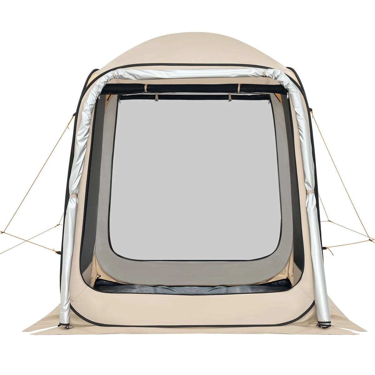 VEVOR Screen House Tent, 6 x 6 ft, 4-6 Person Pop Up SUV Tailgate Tent, Portable Screened in Canopy with Carry Bag, Netting Sides, for Car Camping, Garden, Patio, Backyard, Outdoor Activities, Beige - View 9