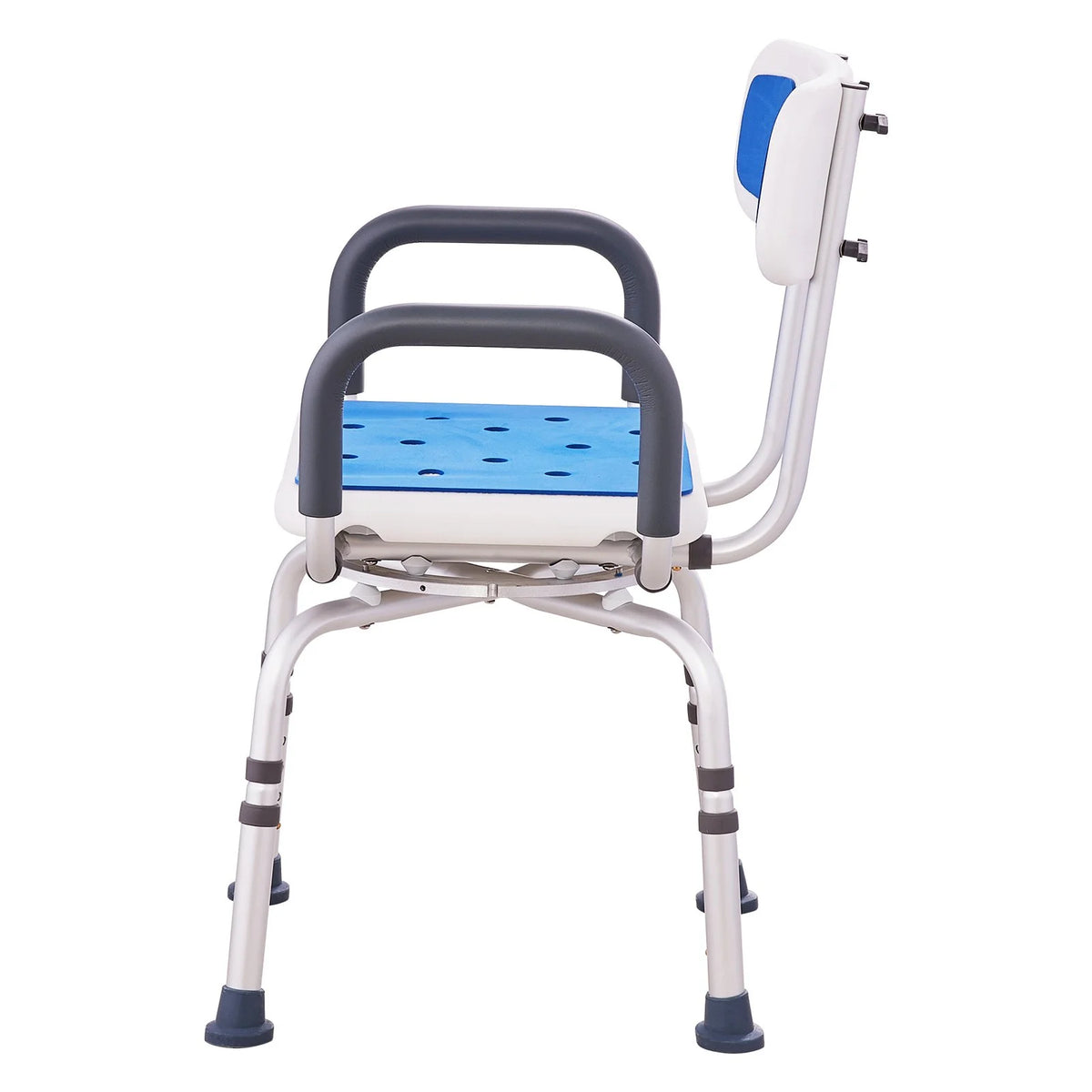 VEVOR Shower Chair 360° Swivel Tub Shower Seat with Armrests & Backrest 400lbs - View 10