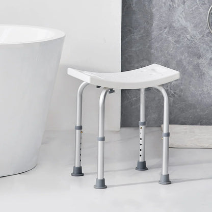 VEVOR Shower Chair, Adjustable Height Shower Stool with Built-in Handles, Shower Seat for Inside Shower or Tub, Non-Slip Bench Bathtub Stool Seat for Elderly Disabled Handicap, 158.8 kg Capacity - View 8