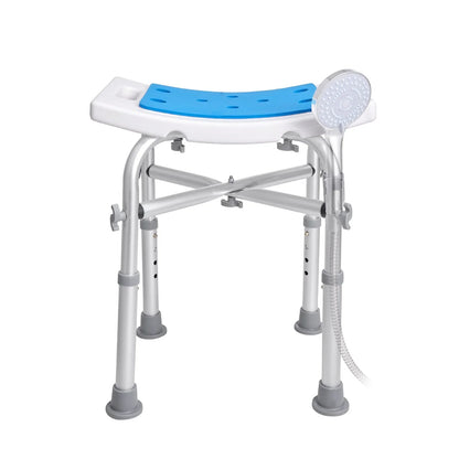 VEVOR Shower Chair for Inside Shower, Adjustable Height Shower Stool with Crossbar Support, Shower Seat for Shower Tub, Non-Slip Bench Bathtub Stool Seat for Elderly Disabled Adults Handicap, 500 lbs - View 9