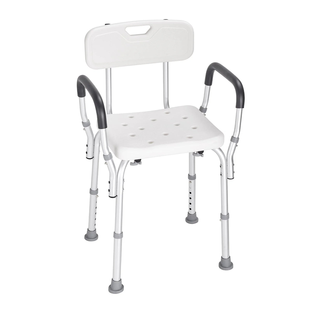 VEVOR Shower Chair, Shower Seat with Back, Adjustable Height Shower Stool, Shower Chair for Inside Shower Bathtub, Non-slip Bathroom Bench Bath Chair for Elderly Disabled Handicap, 350 LBS Capacity - View 10