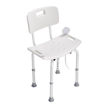 VEVOR Shower Chair, Shower Seat with Back, Adjustable Height Shower Stool, Shower Chair for Inside Shower Bathtub, Non-slip Bathroom Bench Bath Chair for Elderly Disabled Handicap, 350 lbs Capacity - View 10