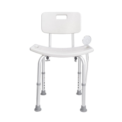 VEVOR Shower Chair, Shower Seat with Back, Adjustable Height Shower Stool, Shower Chair for Inside Shower Bathtub, Non-slip Bathroom Bench Bath Chair for Elderly Disabled Handicap, 350 lbs Capacity - View 9