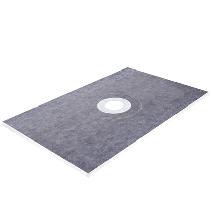 VEVOR Shower Curb Kit, 38"x60" Watertight Shower Curb Overlay with 4" ABS Central Bonding Flange, 4" Stainless Steel Grate, 2 Cuttable Shower Curb and Trowel, Shower Pan Slope Sticks Fit for Bathr - View 7