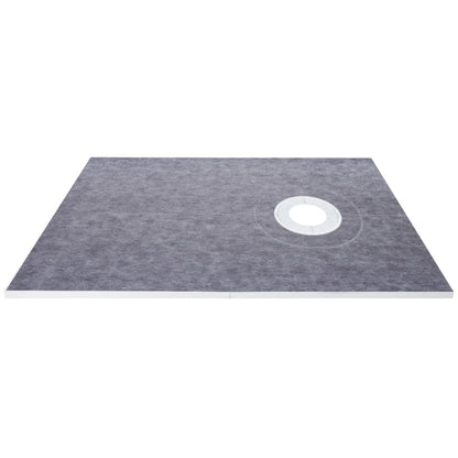 VEVOR Shower Curb Kit, 38"x60" Watertight Shower Curb Overlay with 4" ABS Offset Bonding Flange, 4" Stainless Steel Grate, 2 Cuttable Shower Curb and Trowel, Shower Pan Slope Sticks Fit for Bathro - View 9