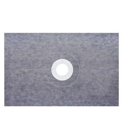 VEVOR Shower Curb Kit, 38"x60" Watertight Shower Curb Overlay with 4" ABS Central Bonding Flange, 4" Stainless Steel Grate, 2 Cuttable Shower Curb and Trowel, Shower Pan Slope Sticks Fit for Bathr - View 9