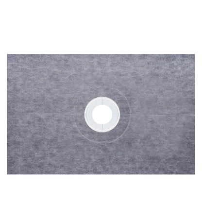 VEVOR Shower Curb Kit, 38"x60" Watertight Shower Curb Overlay with 4" PVC Central Bonding Flange, 4" Stainless Steel Grate, 2 Cuttable Shower Curb and Trowel, Shower Pan Slope Sticks Fit for Bathr - View 9
