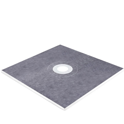 VEVOR Shower Curb Kit, 48"x48" Watertight Shower Curb Overlay with 4" PVC Central Bonding Flange, 4" Stainless Steel Grate, 2 Cuttable Shower Curb and Trowel, Shower Pan Slope Sticks Fit for Bathr - View 7