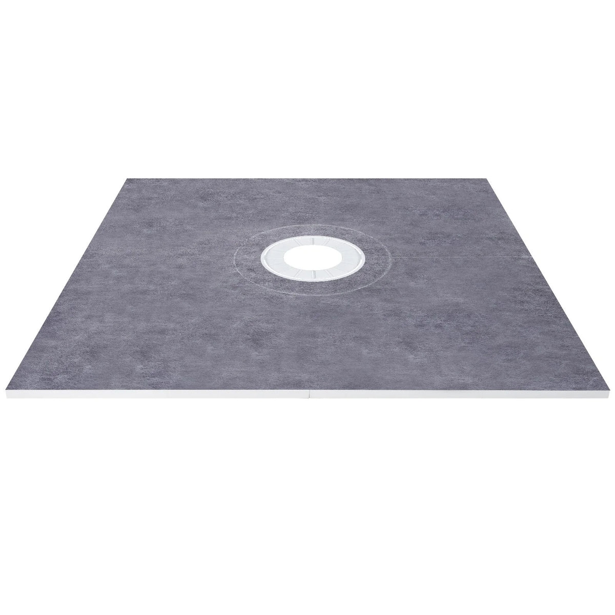 VEVOR Shower Curb Kit, 48"x48" Watertight Shower Curb Overlay with 4" ABS Central Bonding Flange, 4" Stainless Steel Grate, 2 Cuttable Shower Curb and Trowel, Shower Pan Slope Sticks Fit for Bathr - View 10