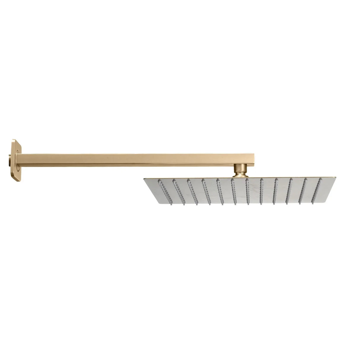 VEVOR Shower Faucet Set, Rainfall Bathroom Shower System with 12-Inch Square Rain Shower Head and Handheld Spray, Wall Mounted Bath Fixtures with Brass Valve and Trim Kit, Brushed Gold - View 10