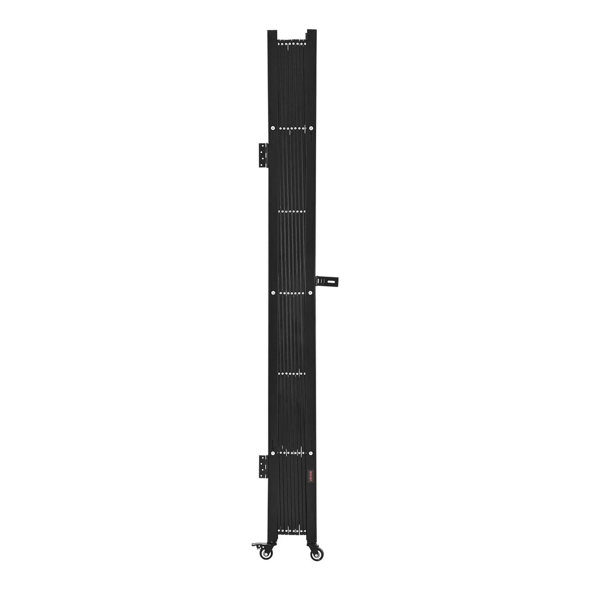 VEVOR Single Folding Security Gate, Lockable Scissor Gate with 360° Swivel Casters, Outdoor Barricade Steel Retractable Gates, for Entry Security, Garage, Warehouse & Pool, 86.61 x 86.81 in (W x H) - View 9