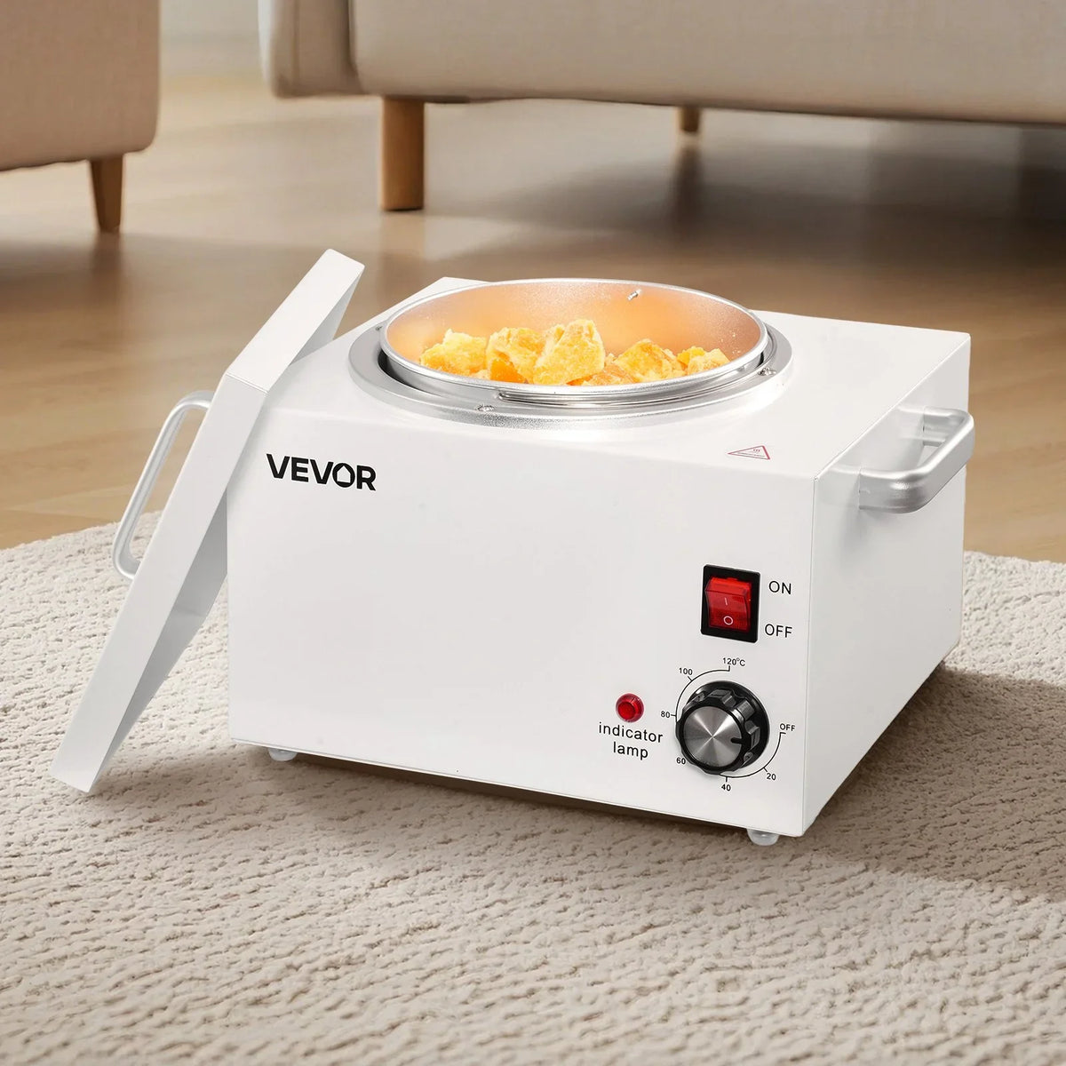 VEVOR Single Wax Warmer 3000ML Wax Warmer for Hair Removal 32-248 ℉ Adjustable - View 7