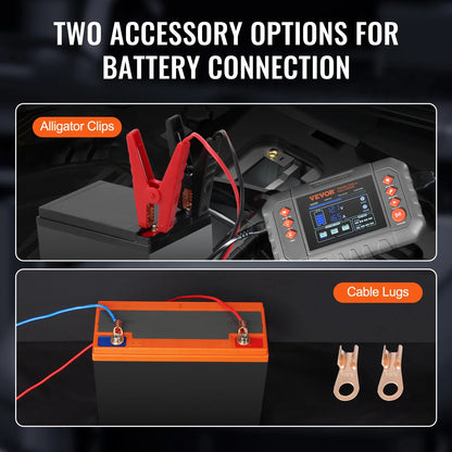 VEVOR Smart Battery Charger, 20-Amp, Lithium LiFePO4 Lead-Acid (AGM / Gel / SLA) Car Battery Charger with LCD Display, Trickle Charger Maintainer Desulfator for Boat Motorcycle Lawn Mower Deep Cycle - View 5