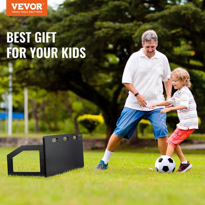 VEVOR Soccer Rebounder Board, 40"X16" Portable Soccer Wall with 2 Angles Rebound, Foldable HDPE Kickback Rebound Board, Soccer Training Equipment for Kids and Adults, Passing & Shooting Practice - View 7