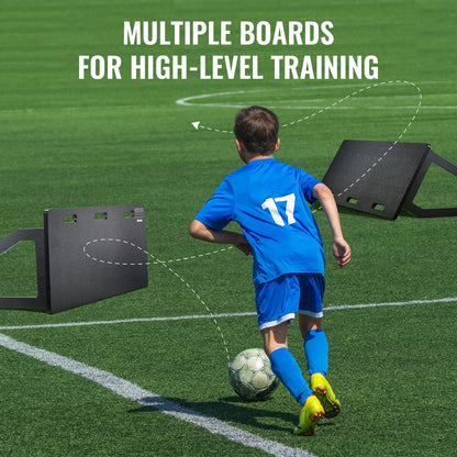 VEVOR Soccer Rebounder Board, 45"X18" Portable Soccer Wall with 2 Angles Rebound, Foldable HDPE Kickback Rebound Board, Soccer Training Equipment for Kids and Adults, Passing & Shooting Practice - View 6