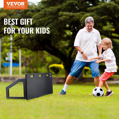VEVOR Soccer Rebounder Board, 45"X18" Portable Soccer Wall with 2 Angles Rebound, Foldable HDPE Kickback Rebound Board, Soccer Training Equipment for Kids and Adults, Passing & Shooting Practice - View 7