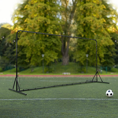 VEVOR Soccer Rebounder Net, 12x6FT Iron Soccer Training Equipment, Sports Football Training Gift with Portable Bag, Volleyball Rebounder Wall Perfect for Backyard Practicing, Solo Training, Passing - View 8