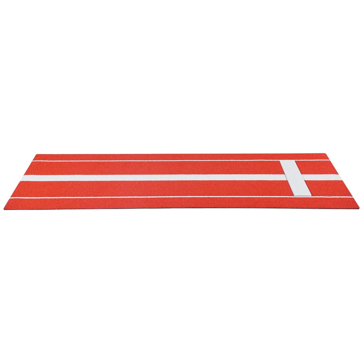 VEVOR Softball Pitching Mat, 10x3 ft Baseball Pitching Rubber Mound, Antifade Turf and Antislip Foam Backing Portable Training Aid, Fastpitch Equipment for Pitchers Indoor Outdoor Practice, Red - View 10