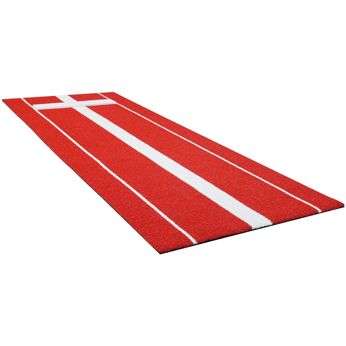VEVOR Softball Pitching Mat, 10x3 ft Baseball Pitching Rubber Mound, Antifade Turf and Antislip Foam Backing Portable Training Aid, Fastpitch Equipment for Pitchers Indoor Outdoor Practice, Red - View 11