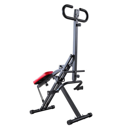 VEVOR Squat Machine, Deep Squat Rowing Machine for Home, Easy Setup & Foldable Exercise Equipment, Glute Trainer Machine with 2 High-Strength Resistance Bands, Glutes & Leg Home Workout Machine, Black - View 10