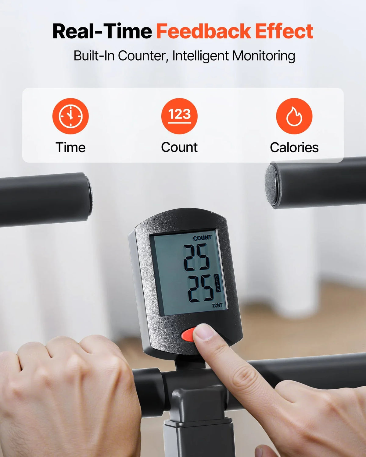 VEVOR Squat Machine, Deep Squat Rowing Machine for Home, Easy Setup & Foldable Exercise Equipment, Glute Trainer Machine with 2 High-Strength Resistance Bands, Glutes & Leg Home Workout Machine, Black - View 6