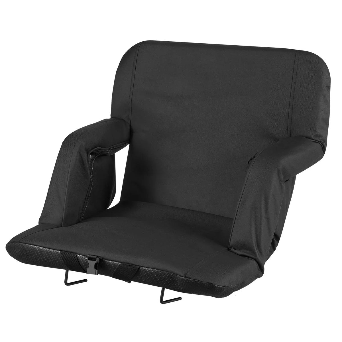 VEVOR Stadium Seat, 6 Adjustable Angle Bleacher Chair, 2.9'' Cushion Stadium Seat with Back Support and Armrest, Wide Bleacher Chair with Hook Pocket Cupholder for Picnics, Beach Sports, and Gaming - View 9
