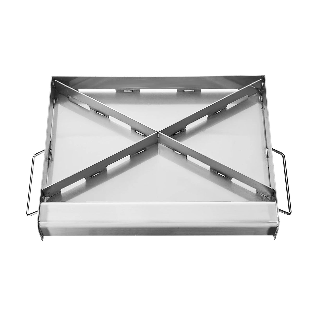 VEVOR Stainless Steel Griddle, 17x13 inch Universal Flat Top Rectangular Plate, Gas Grill Griddle for BBQ Grill, Teppanyaki, Portable Family Cookware with Handle, for Camping Tailgating Party - View 10