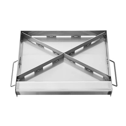 VEVOR Stainless Steel Griddle, 17x13 inch Universal Flat Top Rectangular Plate, Gas Grill Griddle for BBQ Grill, Teppanyaki, Portable Family Cookware with Handle, for Camping Tailgating Party - View 10