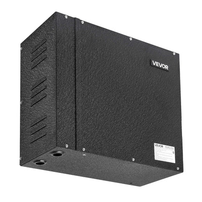 VEVOR Steam Generator, 6 kW Steam Shower System with Controller for Home Sauna Bath Spa, Commercial Auto Drain Kit with Overheat, Dry-Run & Overpressure Protection, 10 Min to 24h Efficient, Black - View 9