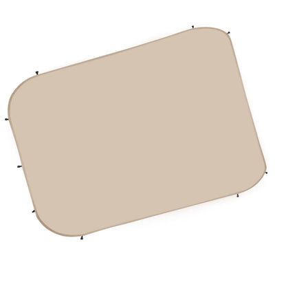 VEVOR Sun Shade Sail Canopy Covers, Fit for 15 x 13.8 ft Screen House Tent, Sun Protection, 5.51 x 5.25 ft 300D Oxford Silver-Coated Fabric, Pack of 3 (Not Include Tent), for Outdoor Activities, Beige - View 10