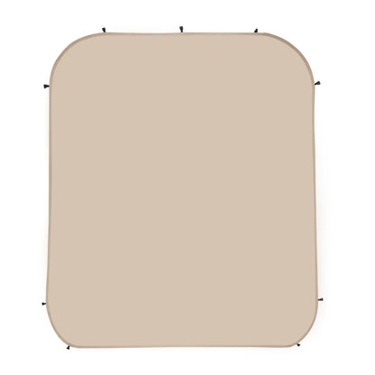 VEVOR Sun Shade Sail Canopy Covers, Fit for 6 x 6 ft Screen House Tent, Sun Protection, 5.51 x 5.71 ft 300D Oxford Silver-Coated Fabric, Pack of 2 (Not Include Tent), for Outdoor Activities, Beige - View 8