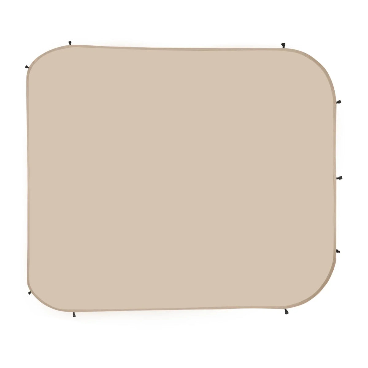 VEVOR Sun Shade Sail Canopy Covers, Fit for 6 x 6 ft Screen House Tent, Sun Protection, 5.51 x 5.71 ft 300D Oxford Silver-Coated Fabric, Pack of 2 (Not Include Tent), for Outdoor Activities, Beige - View 9