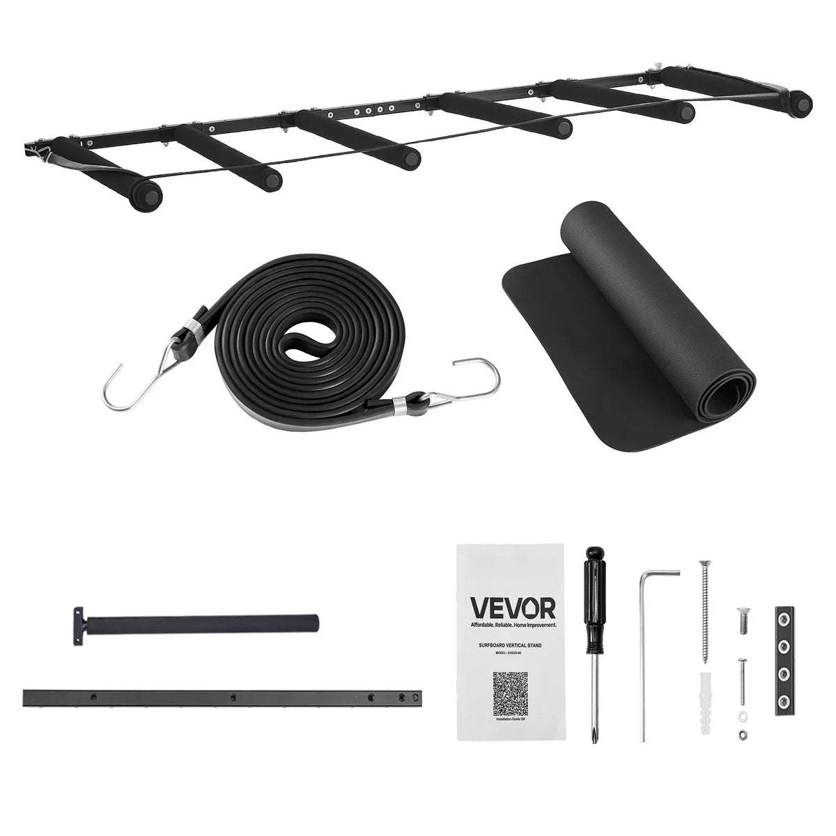 VEVOR Surfboard Wall Mount 5 Tiers Vertical Surfboard Rack for Storage & Display - View 8
