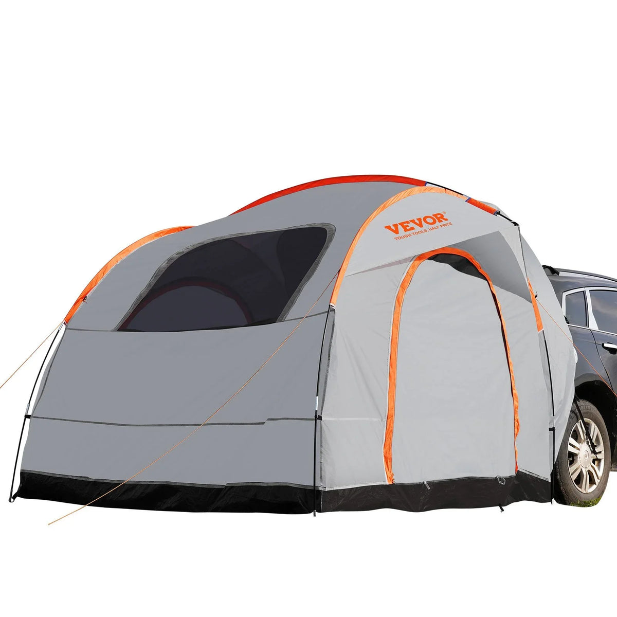 VEVOR SUV Camping Tent, 8'-8' SUV Tent Attachment for Camping with Rain Layer and Carry Bag, PU2000mm Double Layer Truck Tent, Accommodate 6-8 Person, Rear Tent for Van Hatch Tailgate - View 10