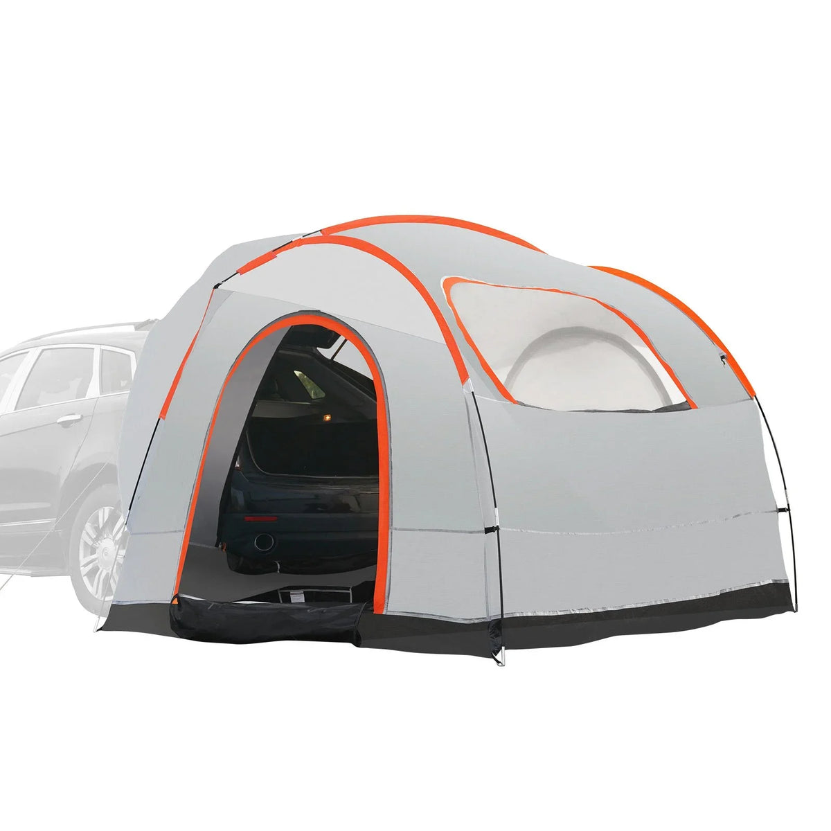 VEVOR SUV Camping Tent, 8'-8' SUV Tent Attachment for Camping with Rain Layer and Carry Bag, PU2000mm Double Layer Truck Tent, Accommodate 6-8 Person, Rear Tent for Van Hatch Tailgate - View 3