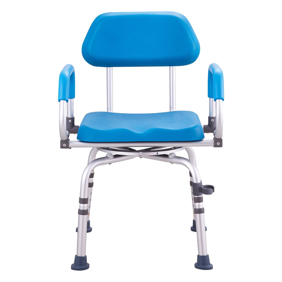 VEVOR Swivel Shower Chair 360 Degree, Adjustable Shower Seat with Pivoting Arms & Padded Bath Seat for Inside Shower or Tub, Non-Slip Rotating Bathtub Chair for Elderly Disabled, 300LBS Capacity - View 9