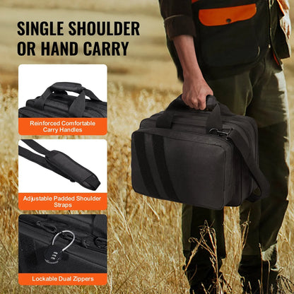 VEVOR Tactical Pistol Backpack with 2 Pistol Cases, Gun Range Backpack with 6x Magazine Slots for Shooting and Hunting - View 6