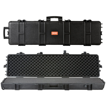 VEVOR Tactical Range Case, Outdoor Tactical Hard Case with 3 Layers Fully-protective Foams, 50 inch lockable Hard Tactical Range Case with Wheels, IP67 Waterproof & Crushproof - View 5