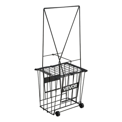 VEVOR Tennis Ball Hopper, Holds 75 Tennis Balls, Pickleball Basket Cart with Wheels for Easy Pick Up, Portable Pickleball Caddy with Heavy-Duty Construction, Handle, for Training Carrying Storage - View 10