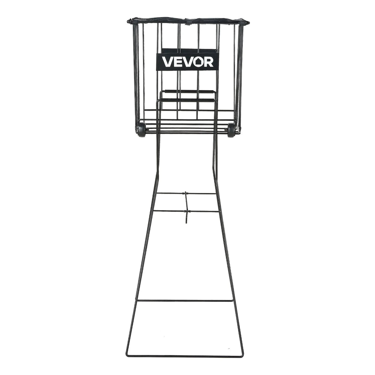 VEVOR Tennis Ball Hopper, Holds 75 Tennis Balls, Pickleball Basket Cart with Wheels for Easy Pick Up, Portable Pickleball Caddy with Heavy-Duty Construction, Handle, for Training Carrying Storage - View 8