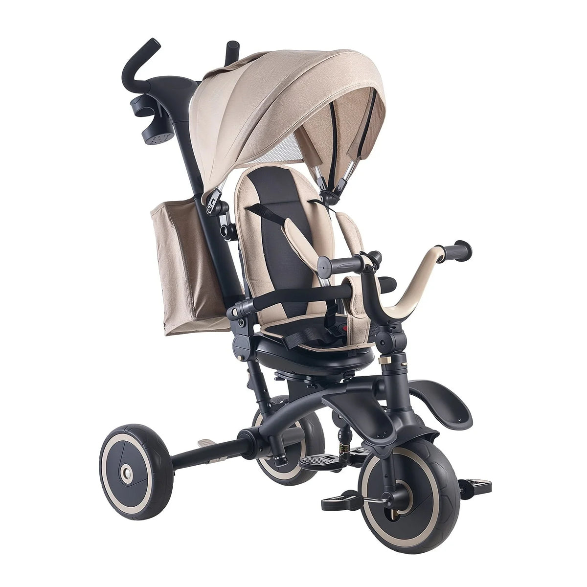 VEVOR Toddler Tricycle & Stroller for 18 Months to 5 Year Old, 7-in-1 Kids Trike with Parent Push Handle, Canopy, Rotating Seat and Storage, Tricycle for Toddlers, Birthday Toy for Boys and Girls - View 9