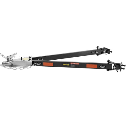 VEVOR Tow Bar, 5500 lbs Towing Capacity with Chains, Powder-Coating Alloy Steel Bumper-Mounted Universal Towing Bar, Coupler Fits 2-Inch Ball Hitch, 39.4-Inch Opening Width, for RV Car Trailer Truck - View 8