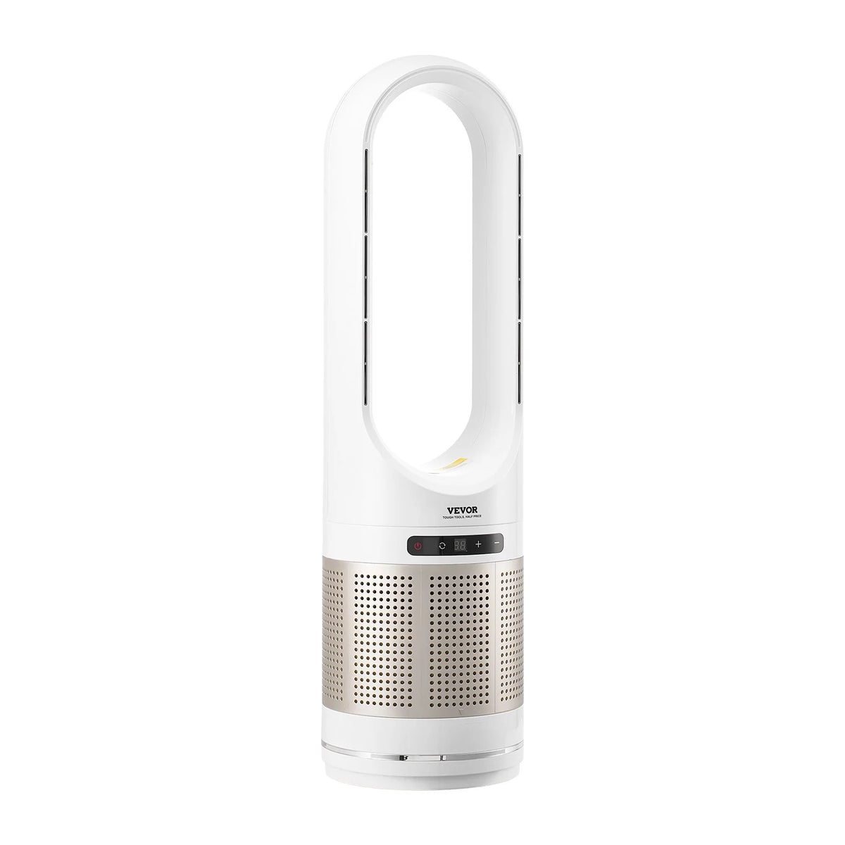 VEVOR Tower Fan Bladeless, 16.4ft/s Velocity Floor Fan that Blows Cold Air, 80° Oscillating 8-Speed Fans, 8H Timer, Standing Fans with H13 HEPA Filtration, Remote Control & Air Purification Mode - View 8