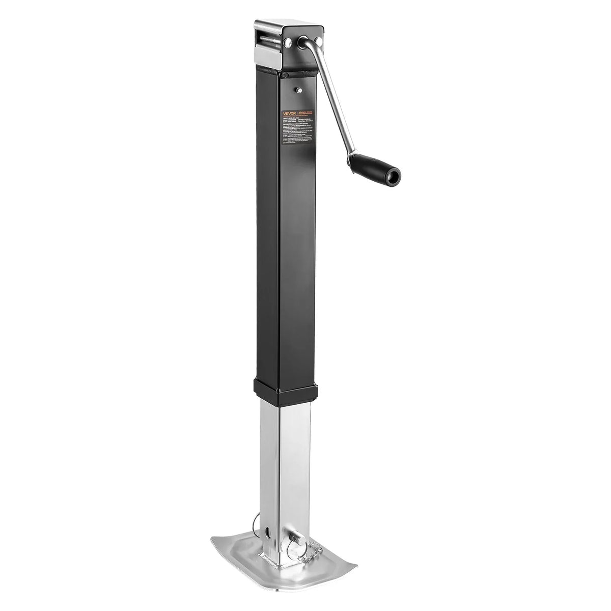 VEVOR Trailer Jack, 8000 lbs Dynamic Load Capacity, Weld-on Pipe-Mount Swivel Trailer Jack with Ergonomic Handle, 15-inch Vertical Travel, Suitable for RV, Horse, Utility, Camping and Yacht Trailers - View 10